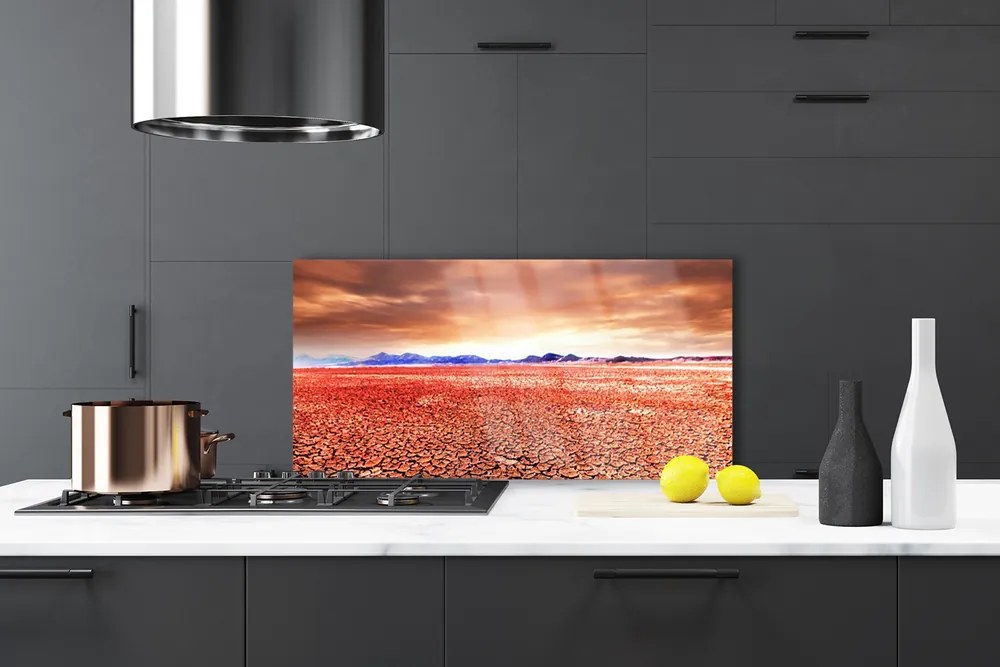 Szkło Ozdobne do Kuchni Egzotyczna Pustynia I Piasek