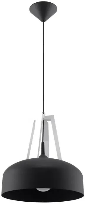 Czarna drewniana lampa wisząca loft - EX516-Casko