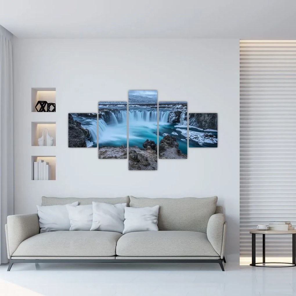 Obraz - Widok na wodospady (125x70 cm)