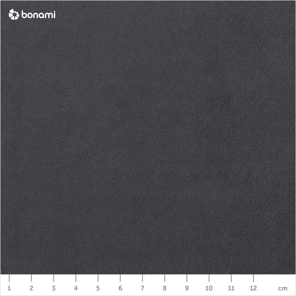 Ciemnoszara aksamitna sofa Scandic Eden, 237 cm