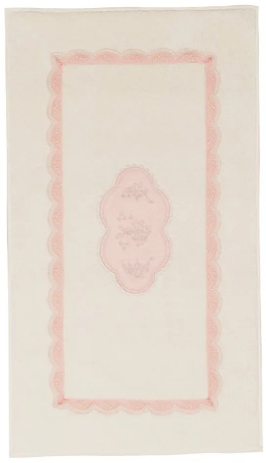 Dywanik łazienkowy BUKET 50x90 cm Stary róż