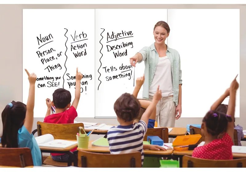 Bezramowa biała tablica do pisania, magnetyczna, 1150 x 750 mm