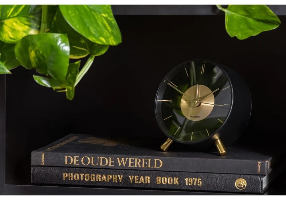 Budzik ø 11 cm Gold Disc – Karlsson