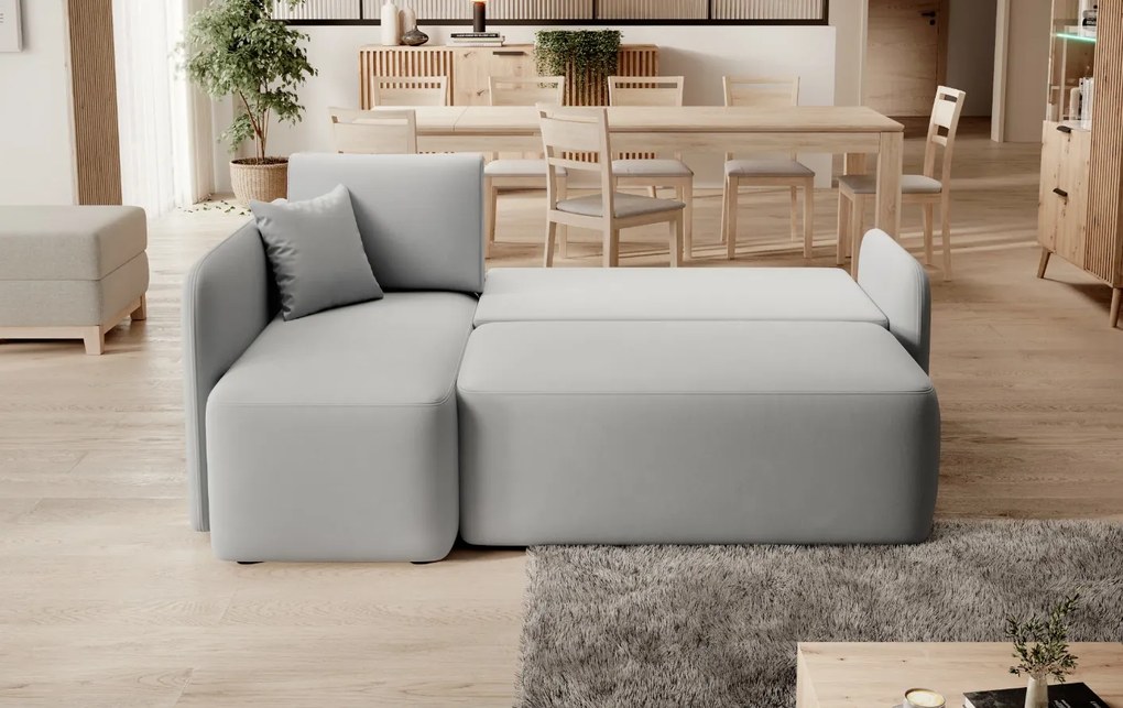 Narożnik HADSON jasnoszary Wersja: Prawy róg