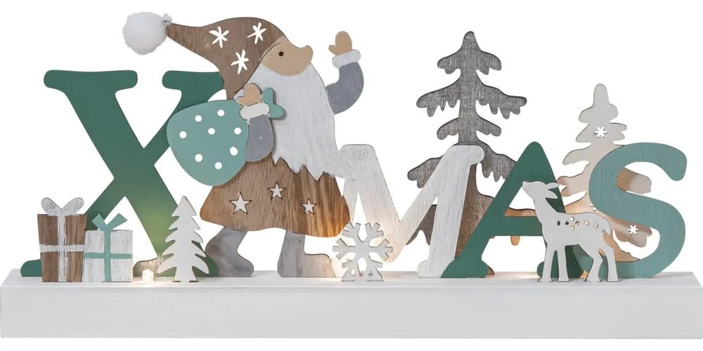 Biała dekoracja świetlna ze świątecznym motywem Reinbek – Star Trading