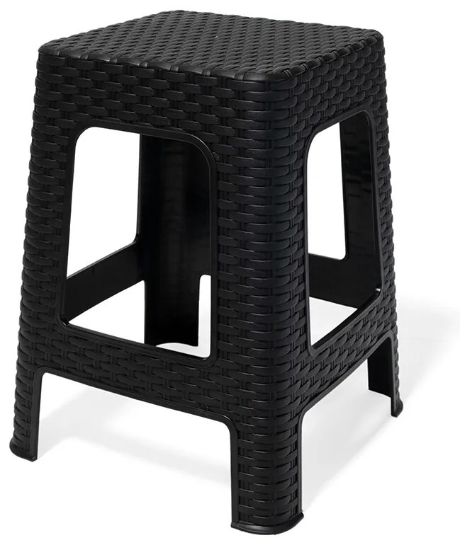 Rattanowy stołek Night 28 x 28 x 45 cm