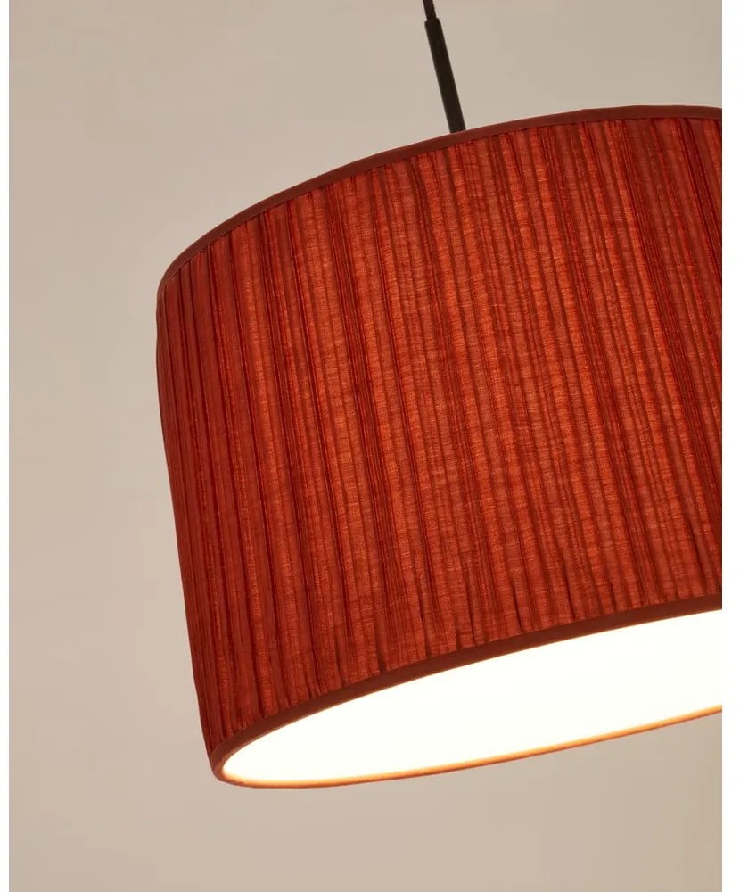 Czerwony tekstylny abażur ø 50 cm Guash – Kave Home