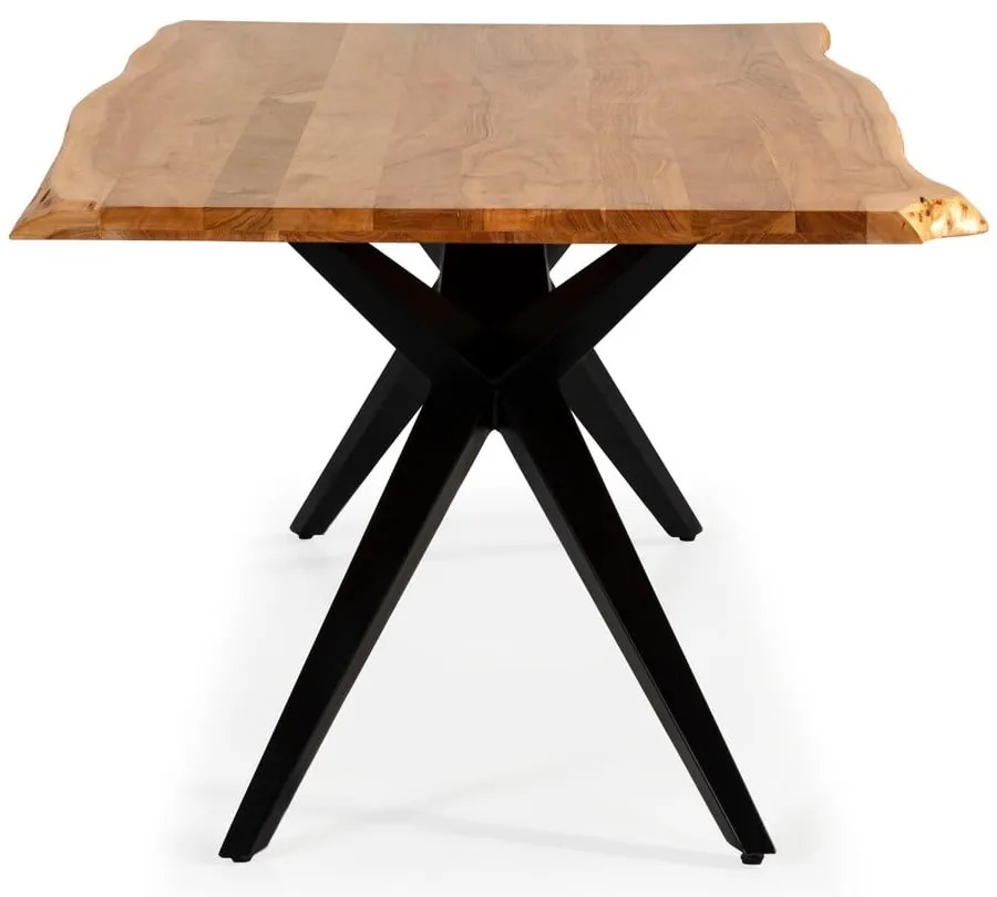 Stół z blatem z drewna akacjowego 100x200 cm Mudri – MOME