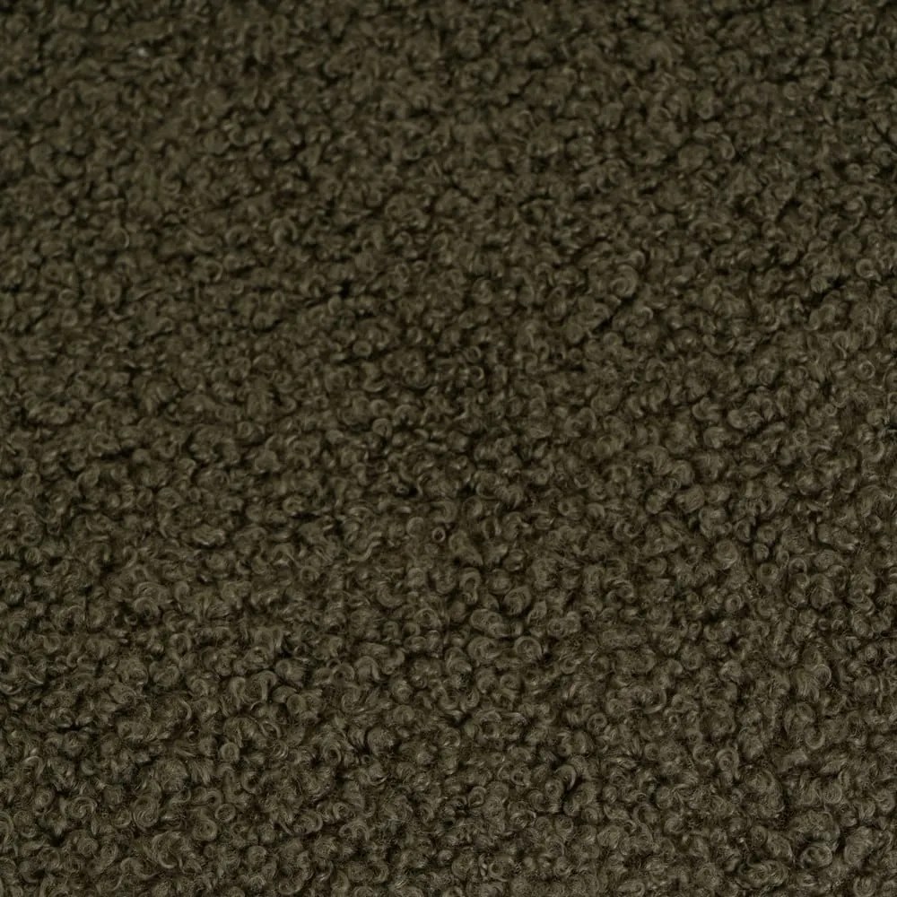 Zielony koc z materiału sherpa 130x160 cm Sherpa Bouclé – Casa Selección