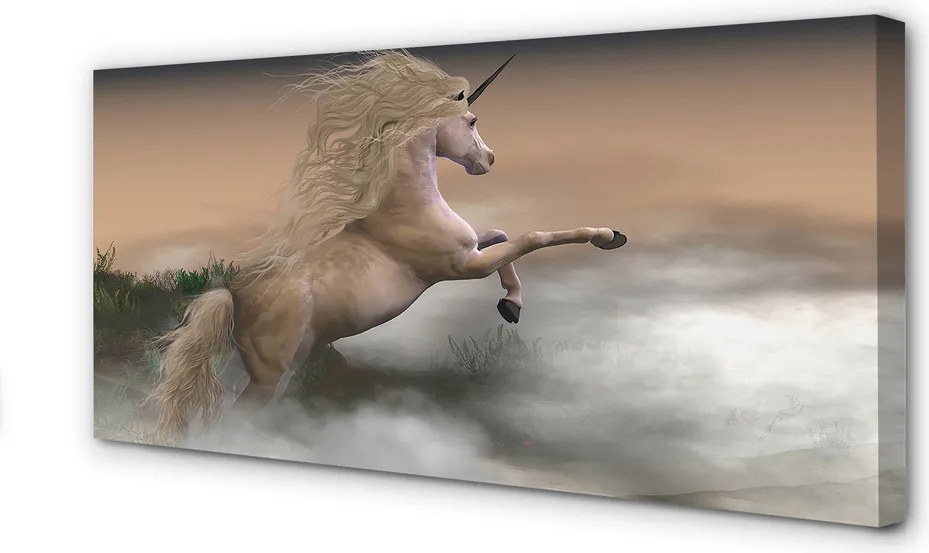 Fotoobraz na płótnie Jednorożec w Chmurach