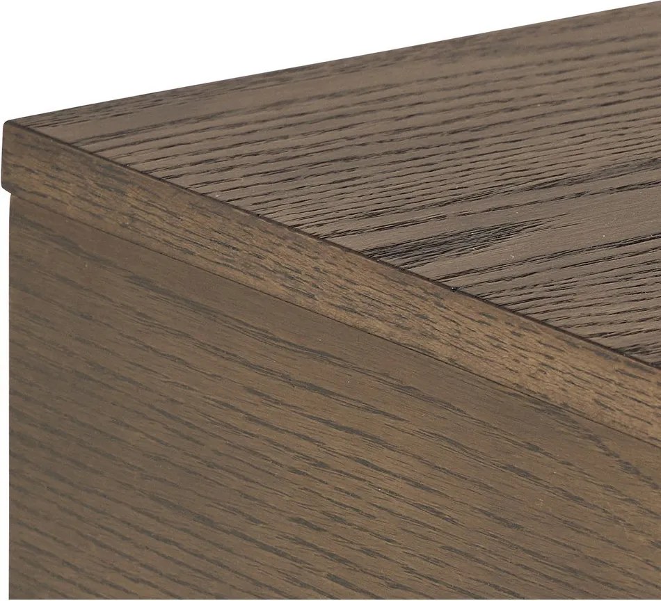 Szafka nocna w dekorze dębu w ciemnym naturalnym kolorze Monfort – Actona