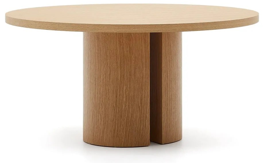 Okrągły stół w dekorze dębu ø 150 cm Nealy – Kave Home