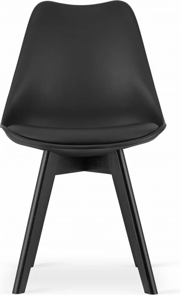 PROMOCJA Czarny krzesło BALI MARK z czarnymi nogami II klasa jakości