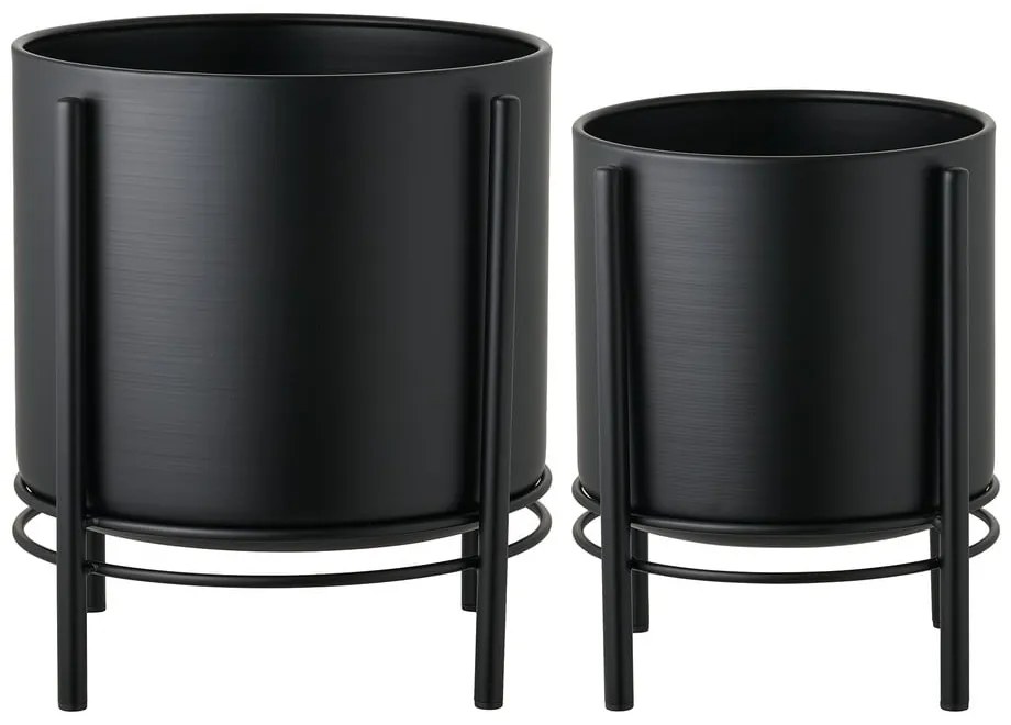 Metalowe osłonki na doniczki zestaw 2 szt. ø 25 cm Svarta – House Nordic