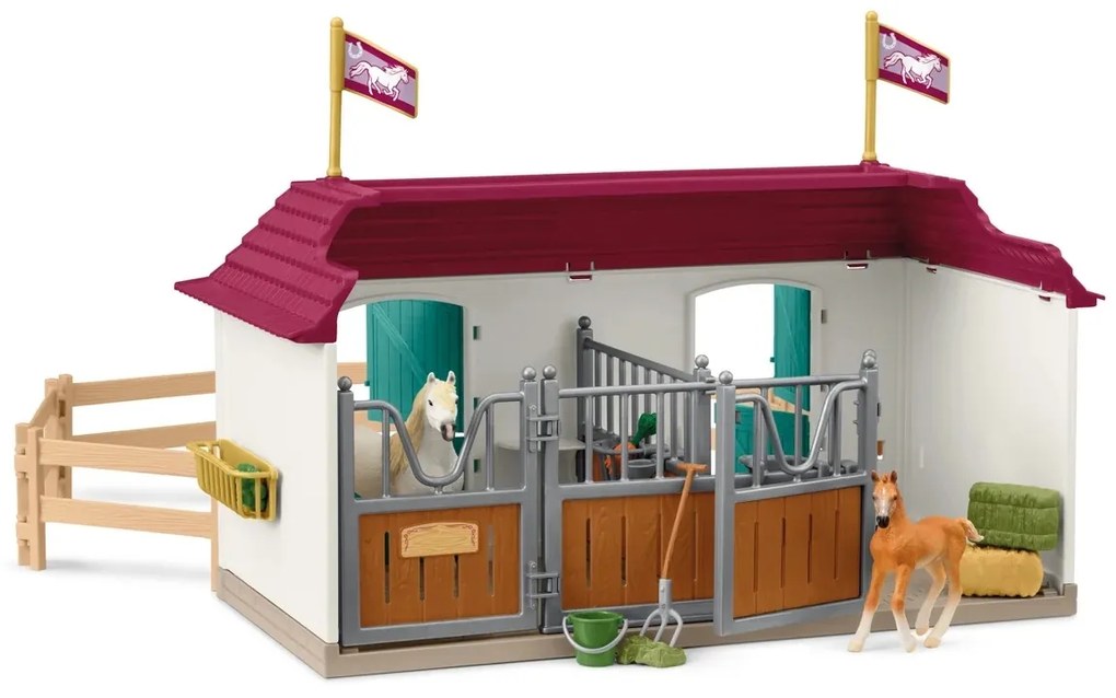 Schleich 42706 Wiejski dom i stajnia nad jeziorem