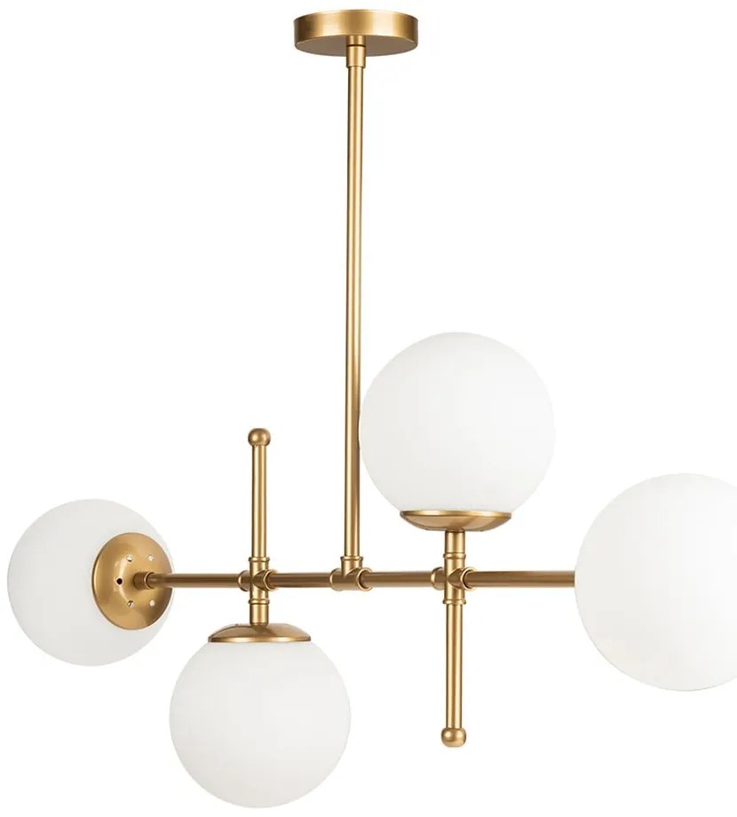 Lampa wisząca w kolorze złota Squid Lighting Kruva, wys. 57 cm