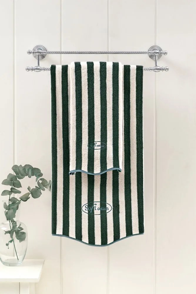 Zestaw ręczników WAVY, 2 szt Zielony