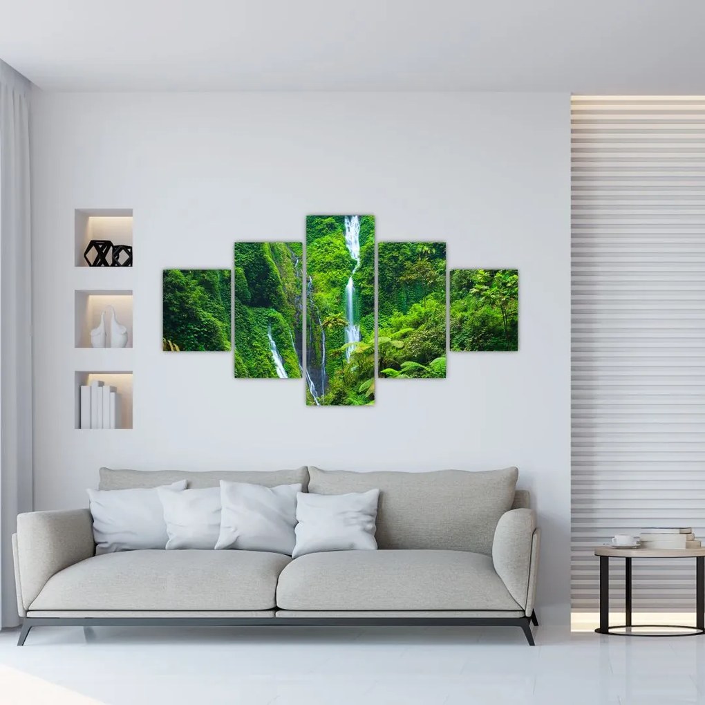 Obraz - Wodospady Madakaripura, Jawa Wschodnia, Indonezja (125x70 cm)