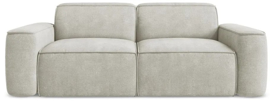 Kremowa sofa z tkaniny szenilowej 204 cm Omao – Makamii