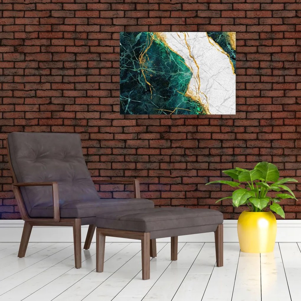 Obraz - Turkusowy marmur (70x50 cm)