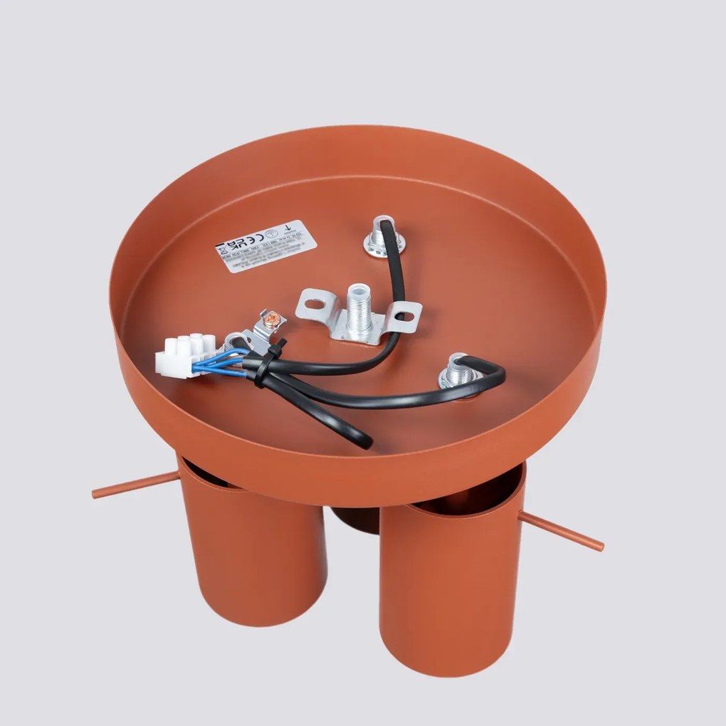 Plafon RING 3P ochra czerwona SOLLUX LIGHTING