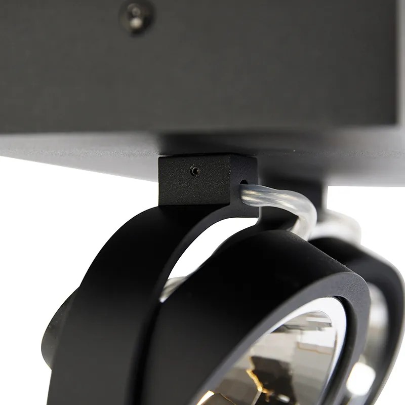 Designerski reflektor czarny regulowany 2-światła - Go