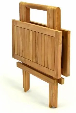 Składany stolik ogrodowy drewniany  50 cm