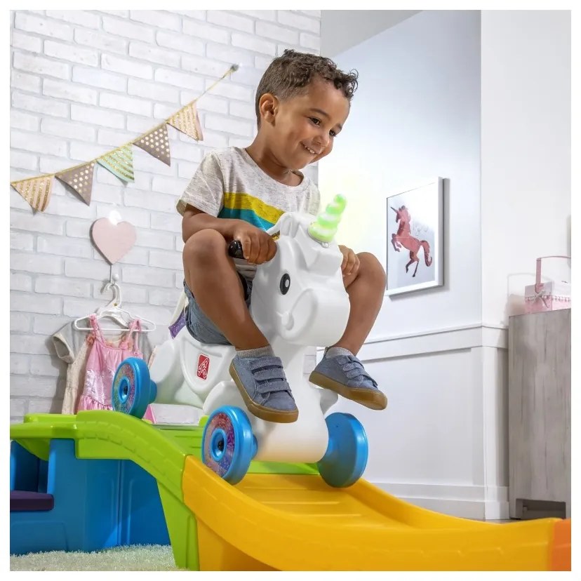 Step2 kolejka górska tor jeździk jednorożec unicorn