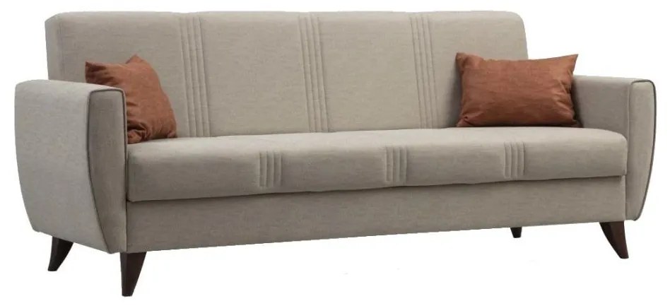 Trzyosobowa rozkładana sofa KORFU, beżowa