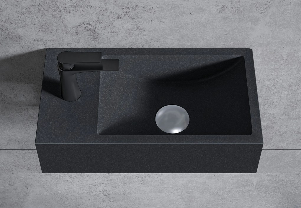 Umywalka ścienna BA18 z odlewu mineralnego