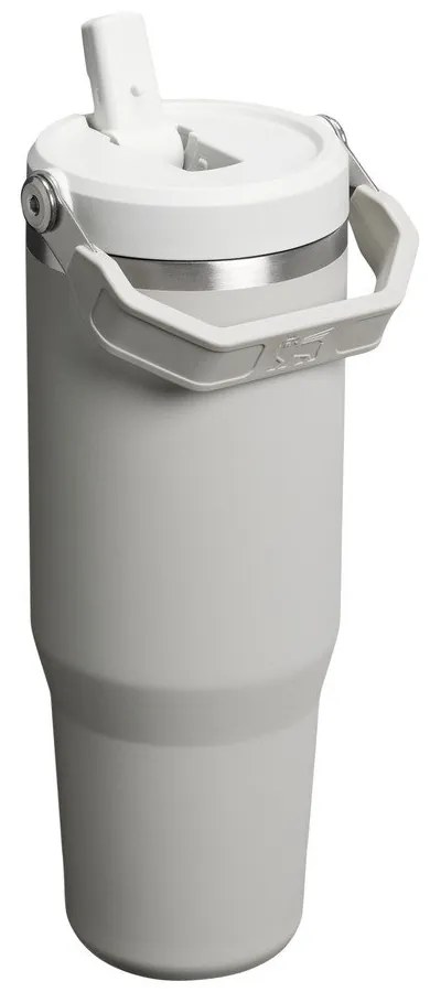 Szarobeżowy termos 890 ml IceFlow Flip Straw 2.0 – Stanley