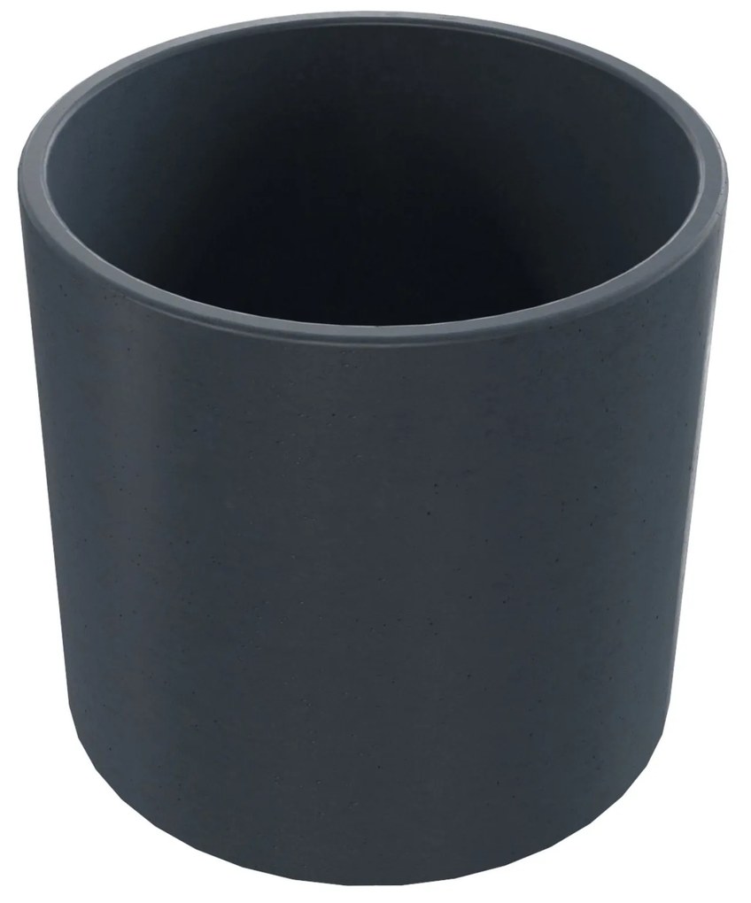 Umywalka betonowa nablatowa okrągła bez otworu na baterię 41 x 40 cm BENE | różne kolory : Kolor - Grafitowy