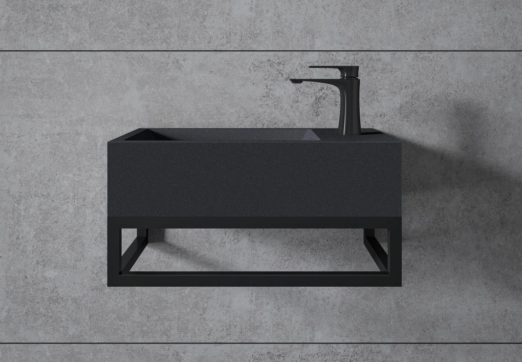 Umywalka ścienna BA18 z odlewu mineralnego