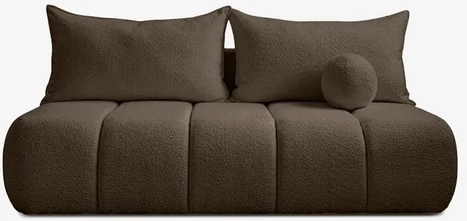 Sofa z Funkcją Spania SARIA Mocca Boucle Nowoczesna