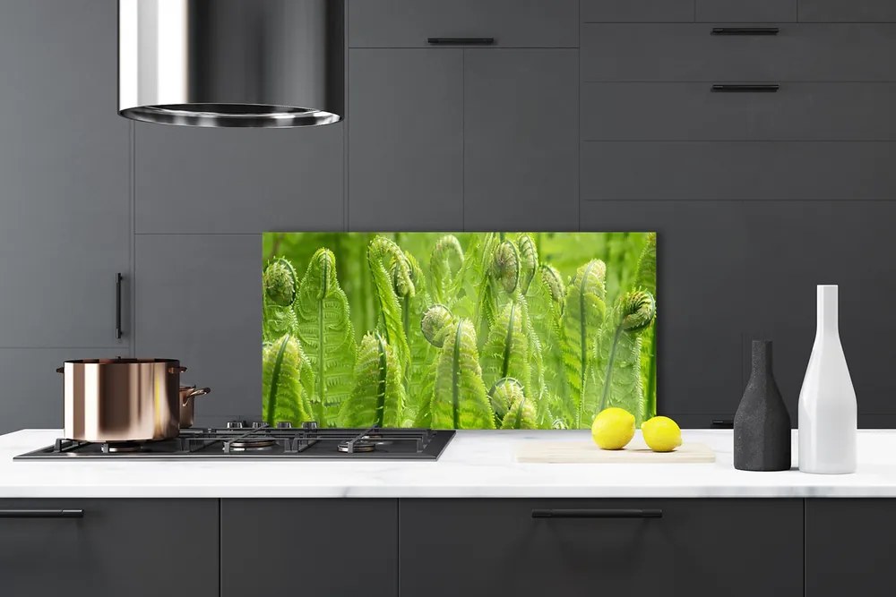 Panel Szklany Świeżość Zielonych Liści