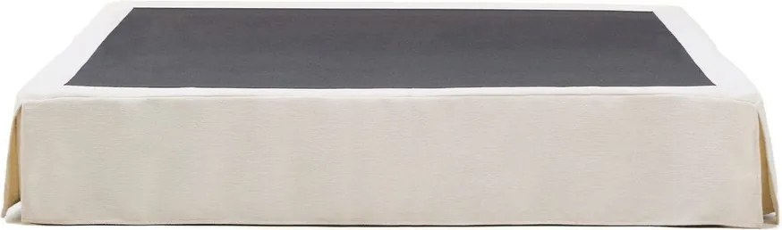 Białe tapicerowane łóżko dwuosobowe bez zagłówka 180x200 cm Jaira – Kave Home