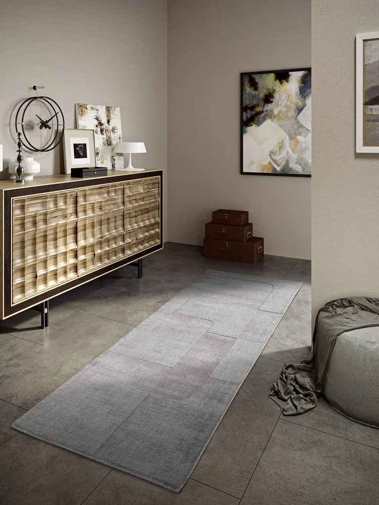 Dywan wełniany Villeroy &amp; Boch Charlotte szary 80 cm x 250 cm