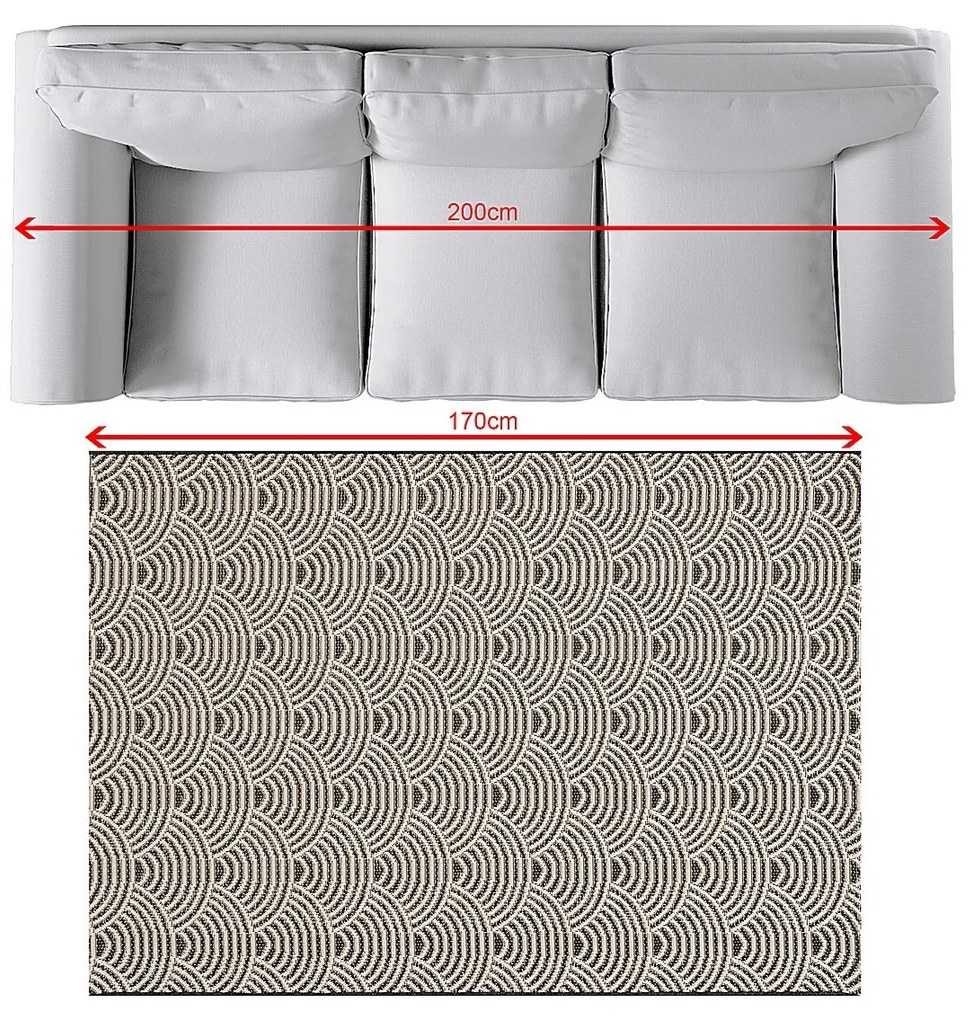 Dywan Jersey Home beige/black 120x170cm