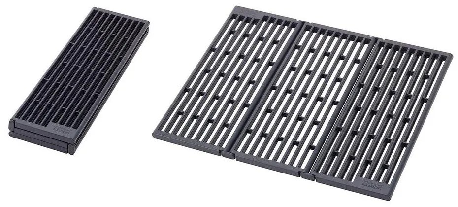 Szary regulowany plastikowy ociekacz na zlew 43x13 cm Platform – Joseph Joseph