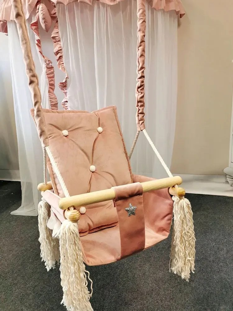 Różowa huśtawka dla dziewczynki C6-H91