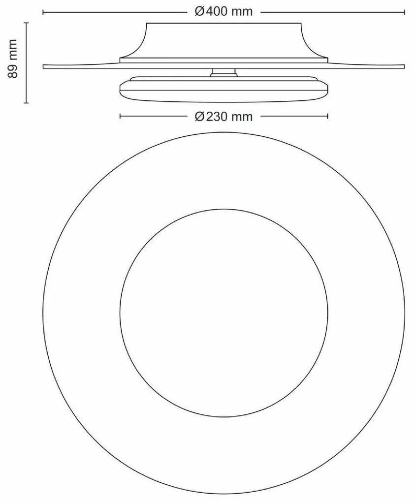 Philips 8720169195219 lampa sufitowa LED Garnet, biały, 1x 30 W 3400 lm 4000 K IP20