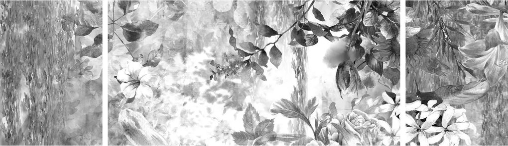 Obraz - Romantyczny ogród (170x50 cm)