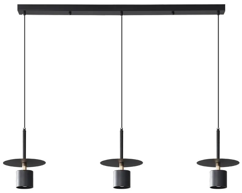 Lampa sufitowa loftowa metalowa wisząca AT35-3SZ-Black
