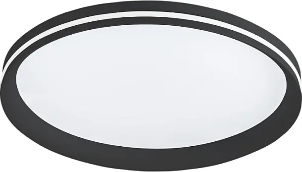 Isy - Aluminiowa lampa sufitowa LED Fabas Luce - Zintegrowana dioda LED 64W IP20 Czarna