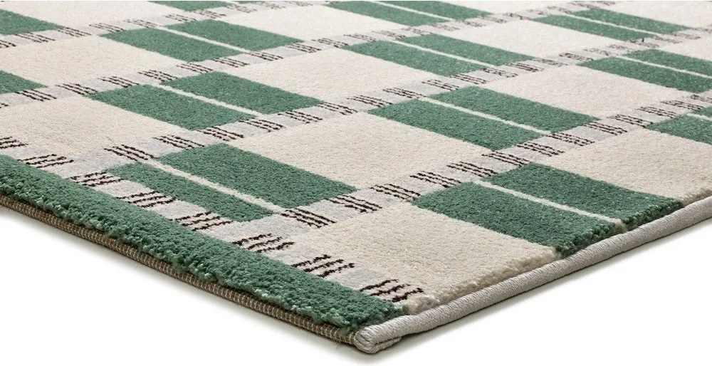 Zielony/beżowy dywan 80x150 cm Astra – Universal