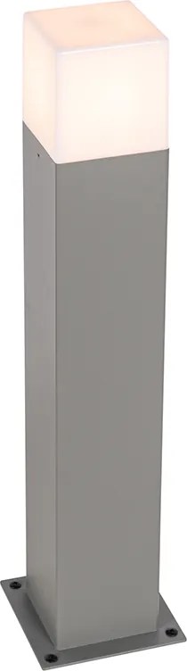 Lampa zewnętrzna 50 cm szara z kolcem do ziemi i tuleją kablową - Denmark