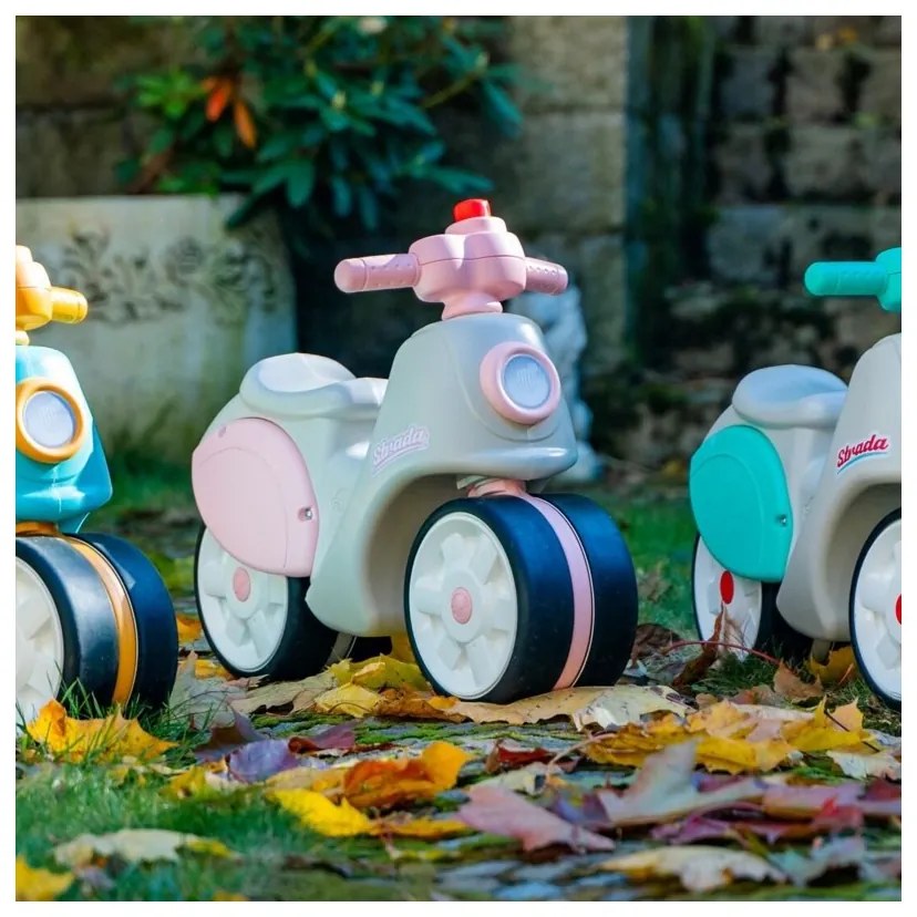 Falk jeździk scooter strada retro dla dziewczynki ciche opony od 1 roku