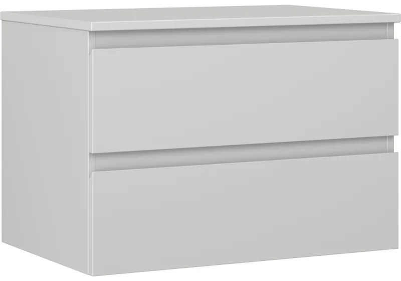 Mexen Orio szafka łazienkowa podumywalkowa 70 cm z blatem, 2 szuflady, szara mat - 91A10-07047-2-BFFC62