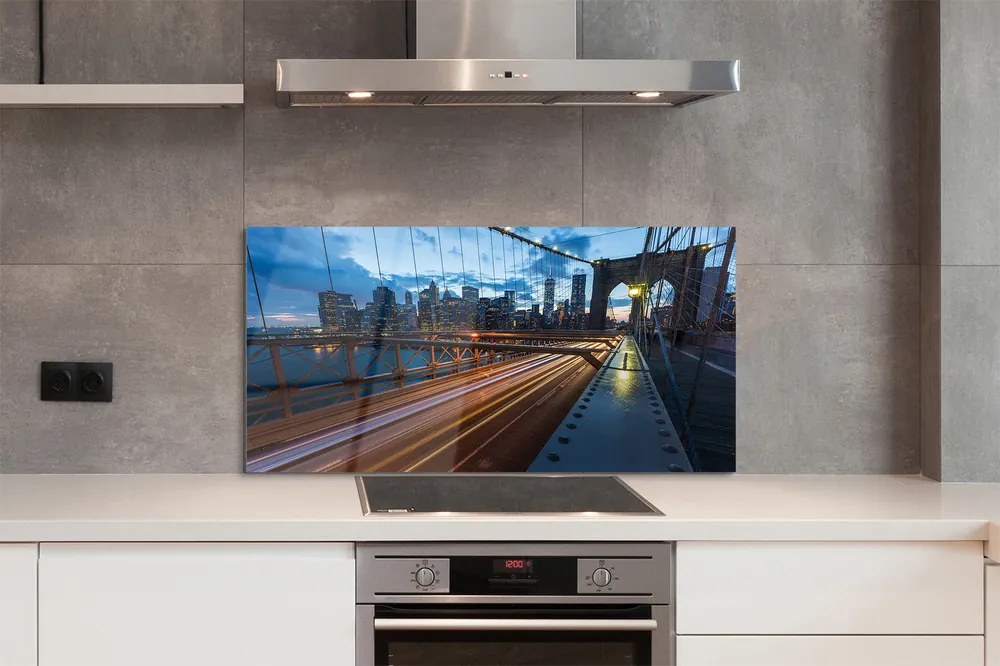 Panel Szklany Nowoczesne Miasto nad Rzeką