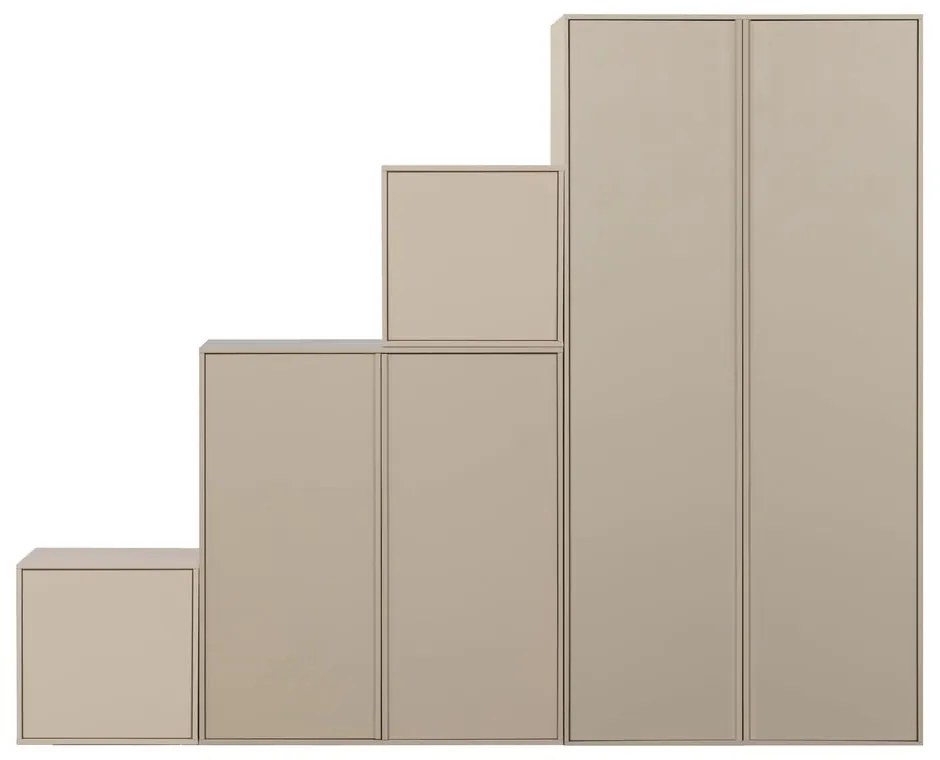 Kremowa szafa modułowa z litego drewna sosnowego 250x200 cm Daily – vtwonen